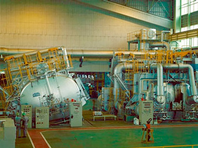 RMシリーズ傾動式溶解炉、保持炉（38,000kg/Charge）